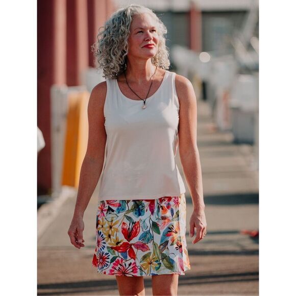 Rip Skirt Wildflower WaterColor Quick Wrap Size X-large Length 2 RipSkirt Hawaii - Picture 1 of 10